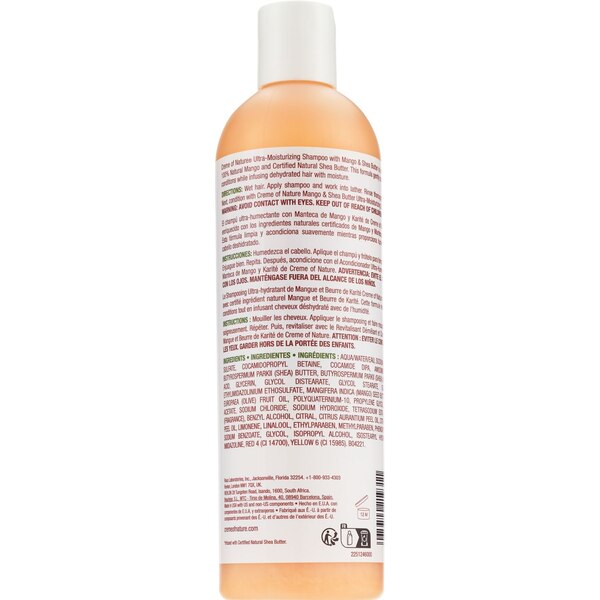 Creme Of Nature Mango & Shea Butter Ultra-Moisturizing Shampoo, 12 OZ