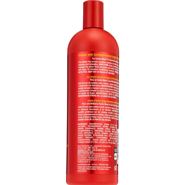 Creme of Nature Argan Oil Moisture & Shine Shampoo, 20 OZ