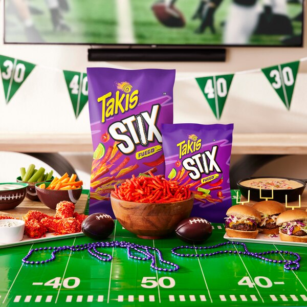 Takis Fuego Stix Hot Chili Pepper & Lime Flavored Spicy Corn Chips, 9.9 oz