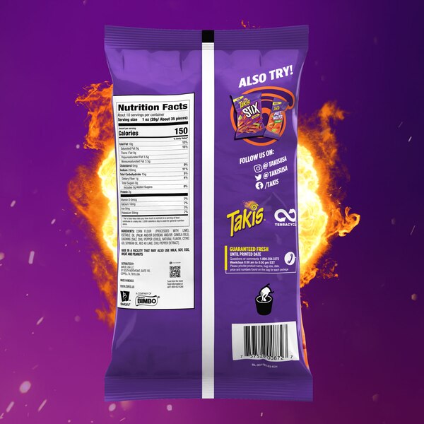 Takis Stix Flare Chili Pepper & Lime Corn Chips