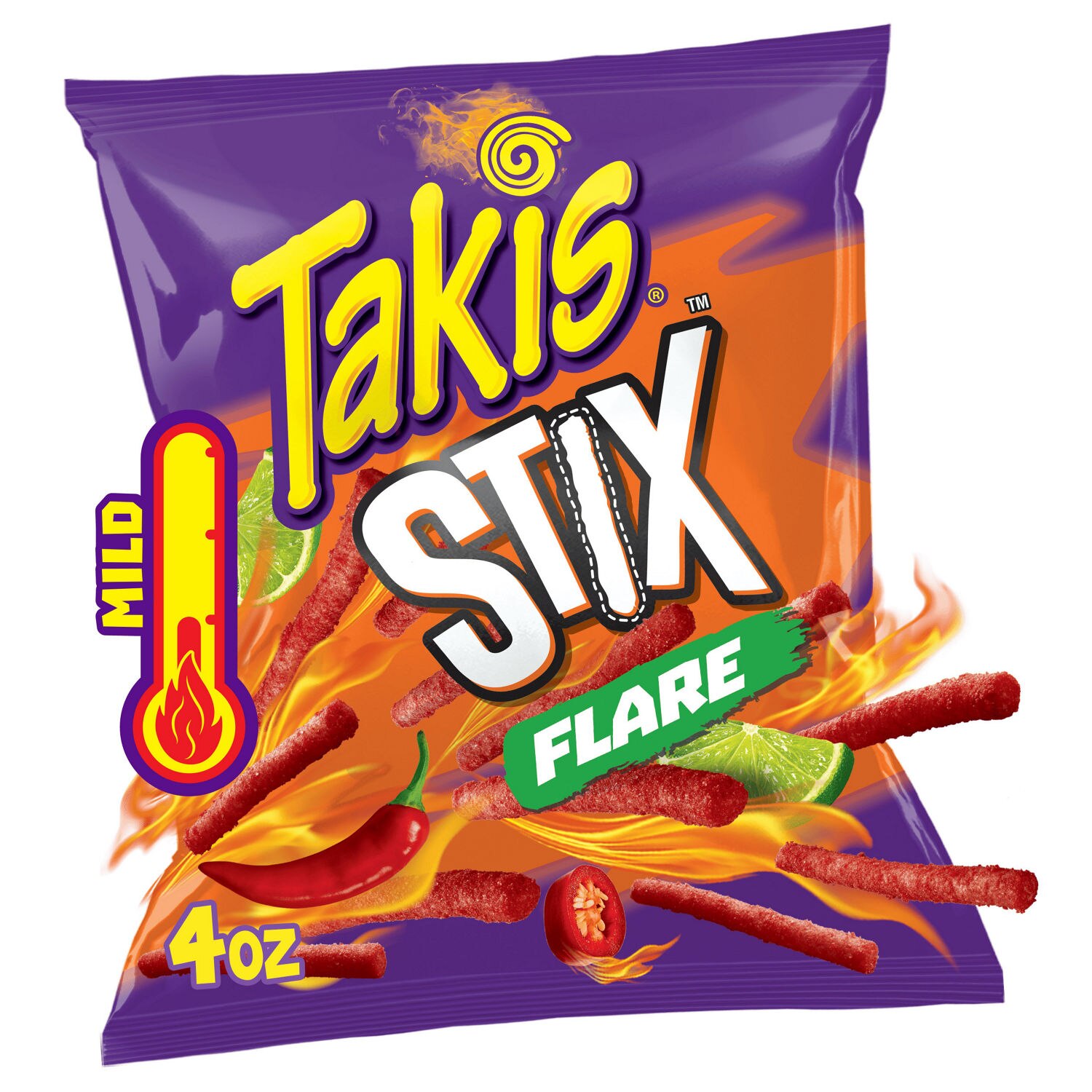 Takis Stix Flare Chili Pepper & Lime Corn Chips