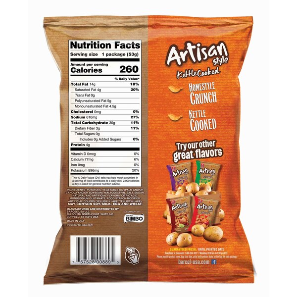 Barcel Artisan Style Habanero Kettle Potato Chips
