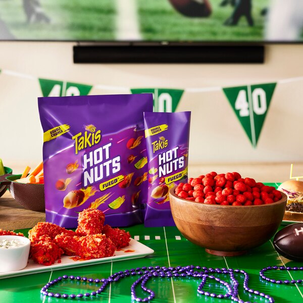 Takis Hot Nuts Fuego Hot Chili Pepper & Lime Peanuts, 3.2 OZ