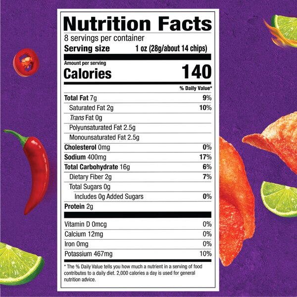 Takis Kettlez Fuego Hot Chili Pepper & Lime Kettle-Cooked Potato Chips, 8 OZ