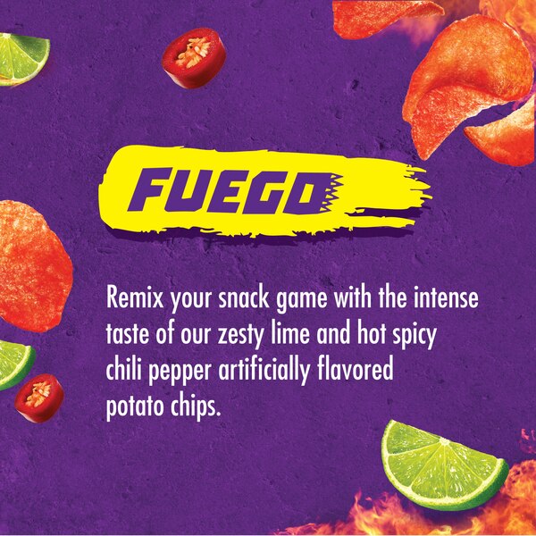 Takis Kettlez Fuego Hot Chili Pepper & Lime Kettle-Cooked Potato Chips, 8 OZ