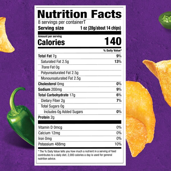 Takis Kettlez Jalapeno Typhoon Jalapeno Kettle-Cooked Potato Chips, 8 OZ
