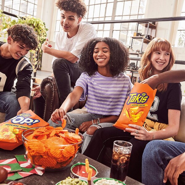 Takis Intense Nacho Rolls Nacho Cheese Flavored Cheesy Tortilla Chips, 9.9 oz