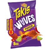 Takis Fuego Waves Hot Chili Pepper & Lime Flavored Spicy Wavy Potato Chips, 8 oz, thumbnail image
