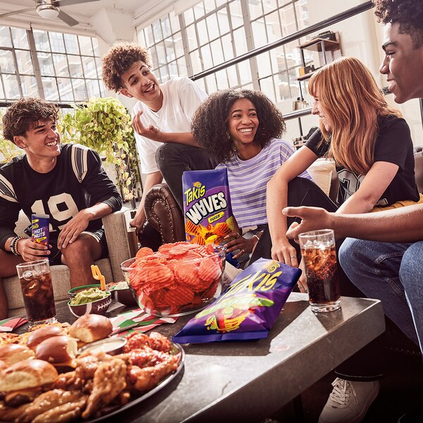 Takis Fuego Waves Hot Chili Pepper & Lime Flavored Spicy Wavy Potato Chips, 8 oz