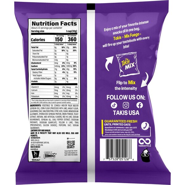 Takis, Fuego Mix, 2.5 oz