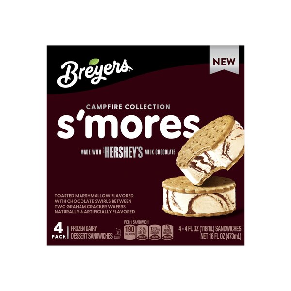 Breyers, Smores Sandwich, 4.0 oz