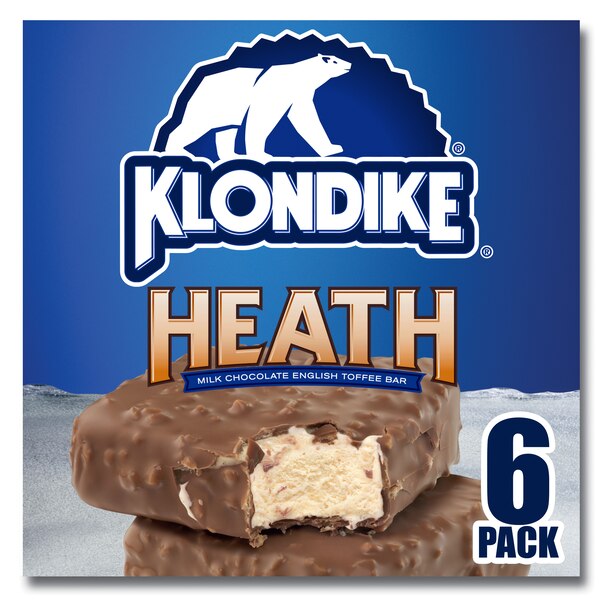Klondike Heath Frozen Dairy Dessert Bar, 6 ct, 