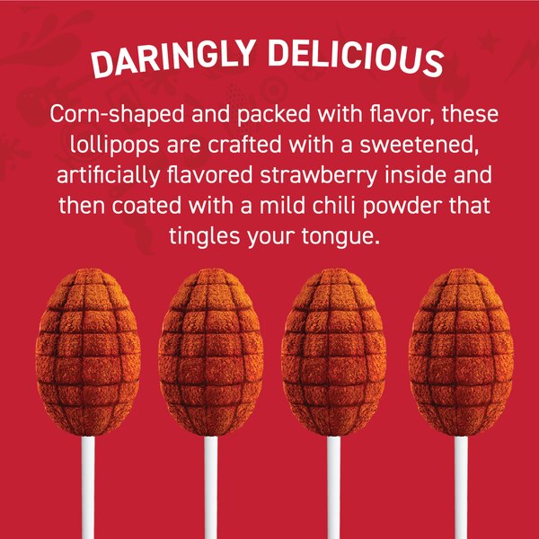 Vero Elotes Strawberry Lollipop, 5.9 OZ