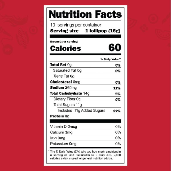 Vero Elotes Strawberry Lollipop, 5.9 OZ