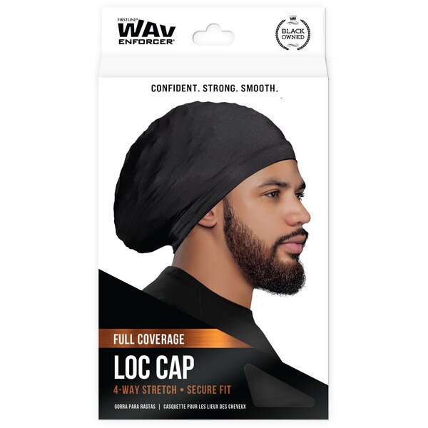 Wavenforcer Full Coverage Loc Cap, Black