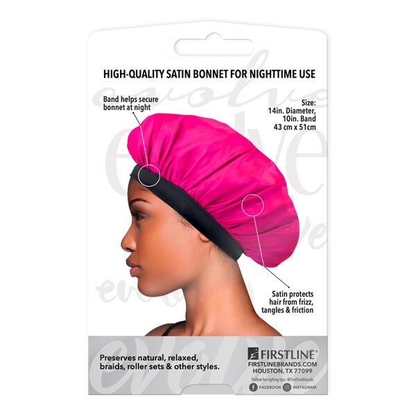 Evolve Satin Bonnet, Pink