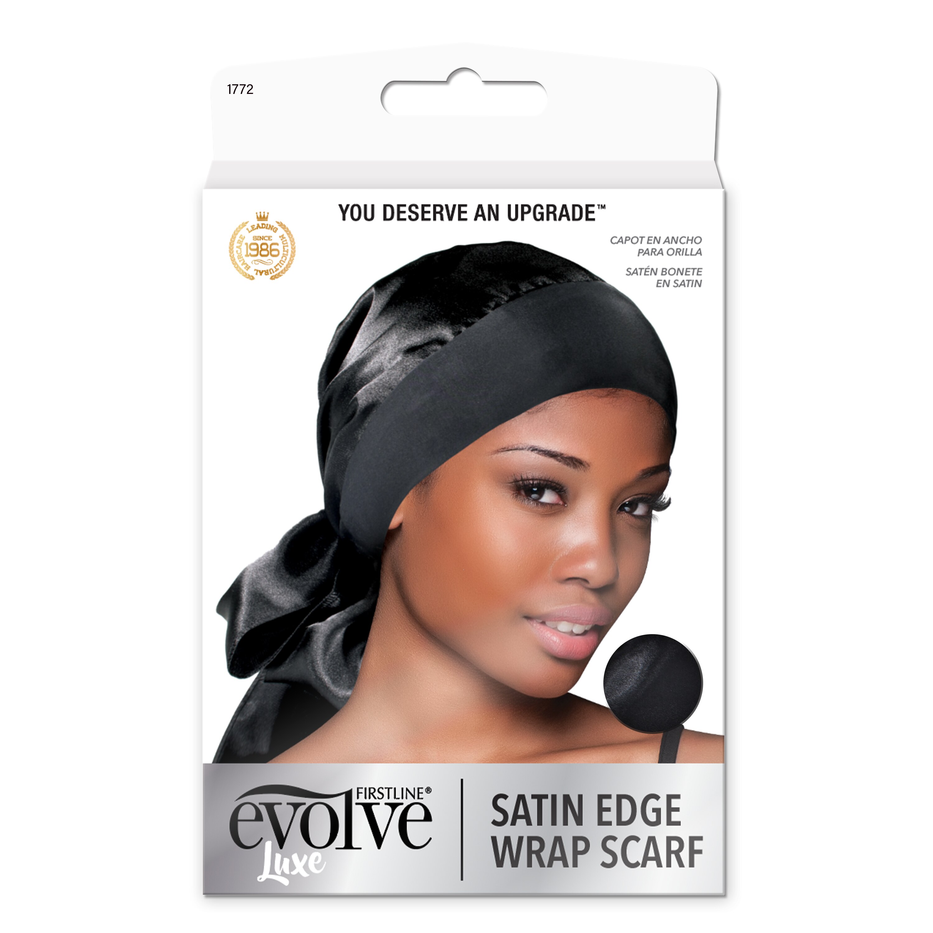 Evolve Satin Edge Wrap Scarf