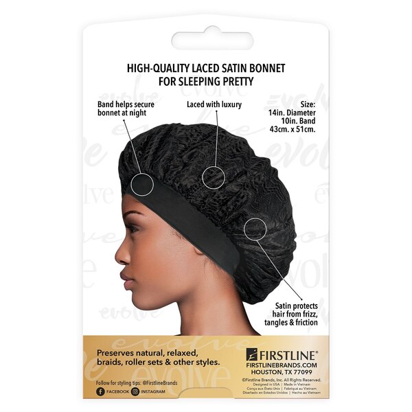 Firstline Evolve Luxe Laced Satin Wide-Edge Bonnet