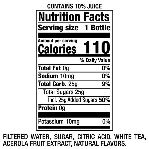 Snapple Elements Air Prickly Pear & Peach White Tea, 15.9 OZ