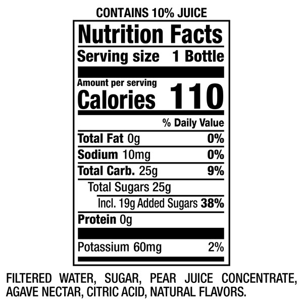 Snapple Elements Rain Agave Cactus Juice Drink, 15.9 OZ