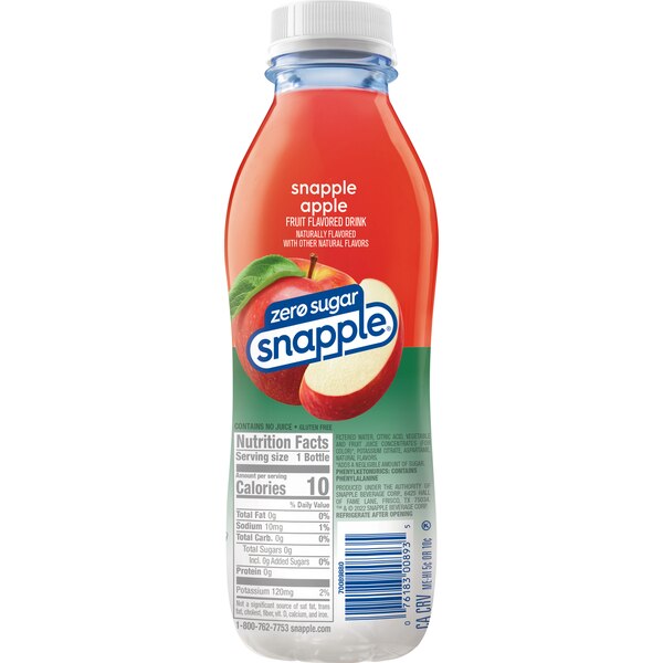 Snapple Apple Zero Sugar, 16 OZ