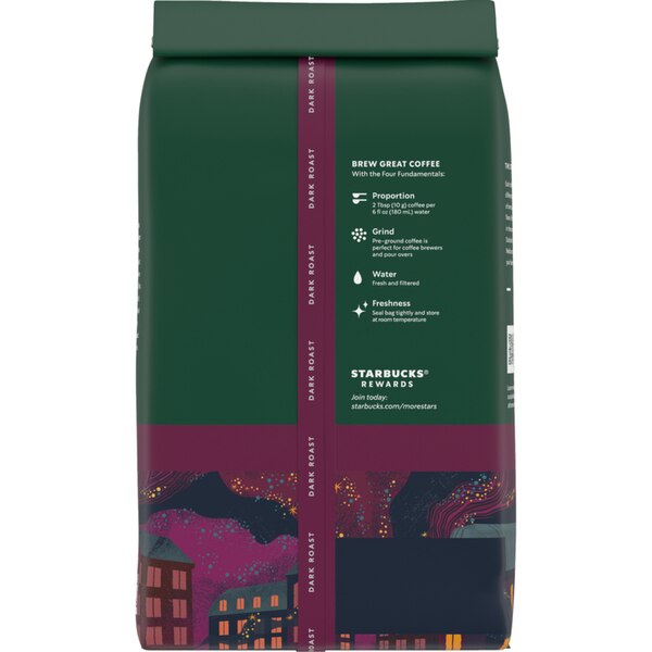Starbucks Ground Coffee, French Roast Dark, 18 oz