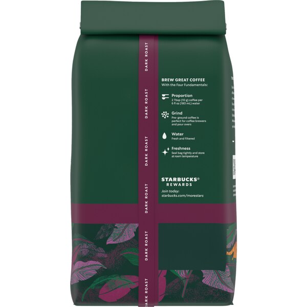Starbucks Sumatra Dark Ground Arabica Coffee, 12 oz