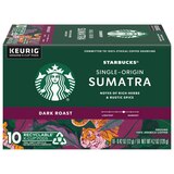 Starbucks Coffee K-Cup Sumatra Coffee, Dark Roast, 10 ct, thumbnail image