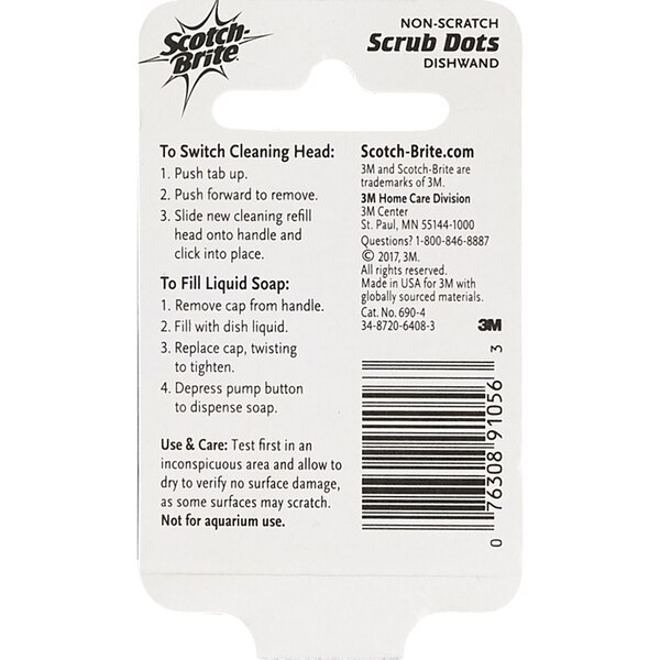 Scotch-Brite Scrub Dots Non-Scratch Dishwand