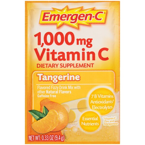 Emergen-C 1,000mg Vitamin C Tangerine Fizzy Drink Mix