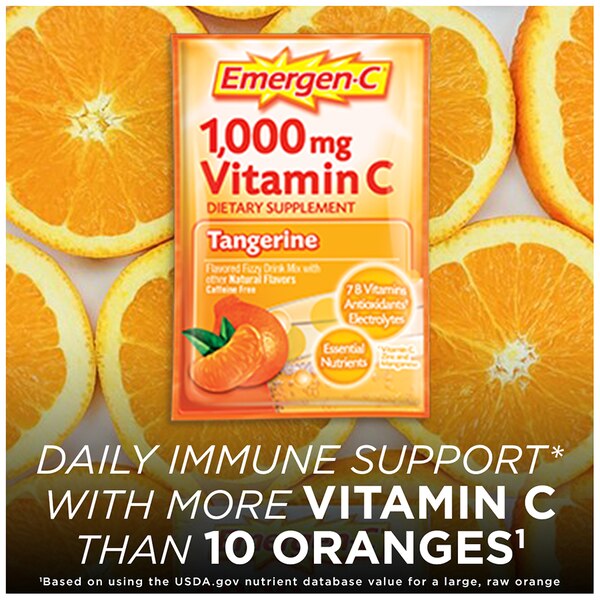 Emergen-C 1,000mg Vitamin C Tangerine Fizzy Drink Mix