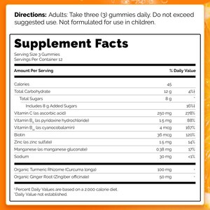 Emergen-C Turmeric & Ginger Gummies, 36CT