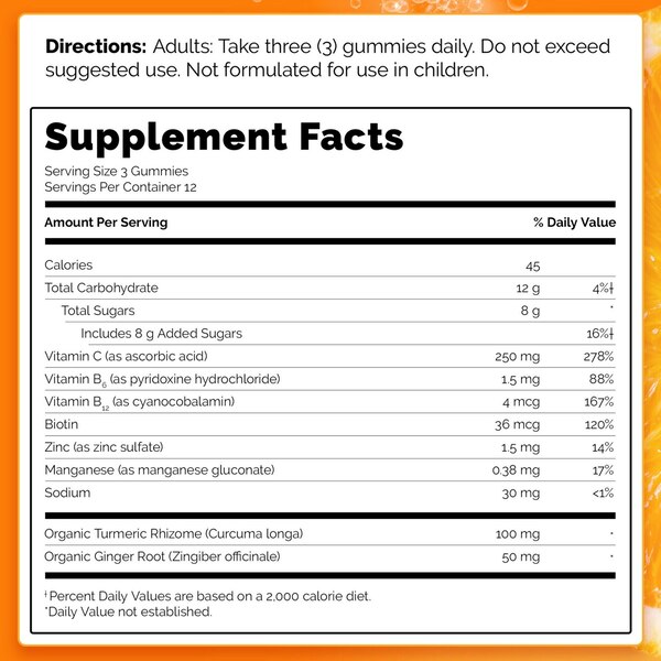 Emergen-C Turmeric & Ginger Gummies, 36CT