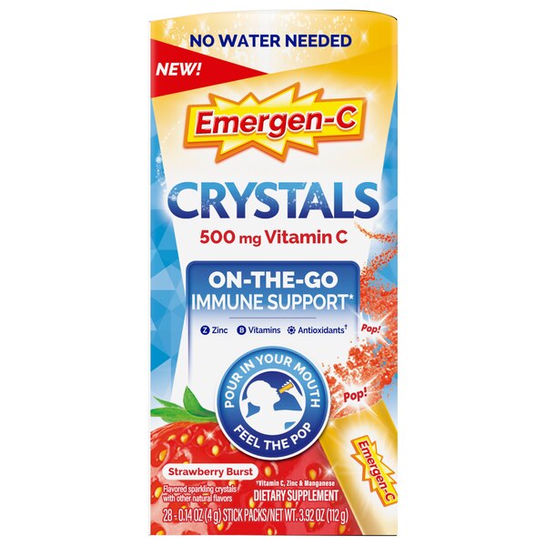Emergen-C Immune Support Crystals, 28 Stickpacks