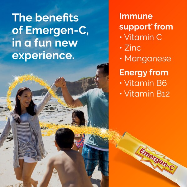 Emergen-C Immune Support Crystals, 28 Stickpacks