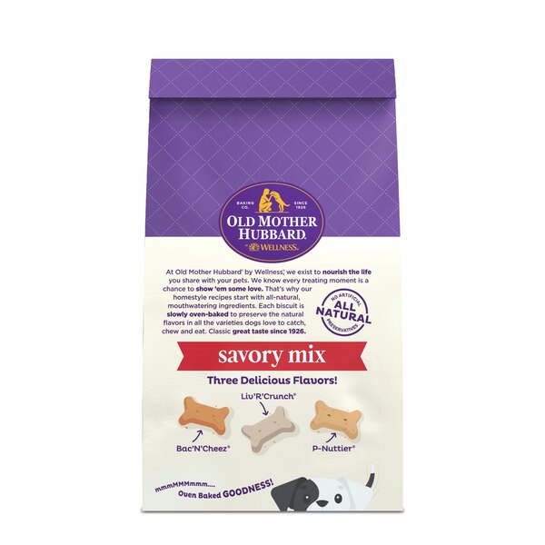Old Mother Hubbard Classic Savory Mix Biscuits Baked Dog Treats, 16oz Bag