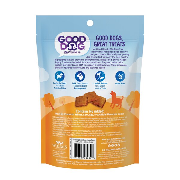 Good Dog by Wellness Happy Puppy Treats Lamb & Salmon Recipe, 3oz Bag