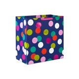 Hallmark Extra-Deep Gift Bag (Colorful Dots on Dark Blue), thumbnail image