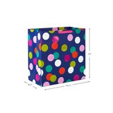 Hallmark Extra-Deep Gift Bag (Colorful Dots on Dark Blue), thumbnail image