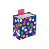 Hallmark Extra-Deep Gift Bag (Colorful Dots on Dark Blue), thumbnail image