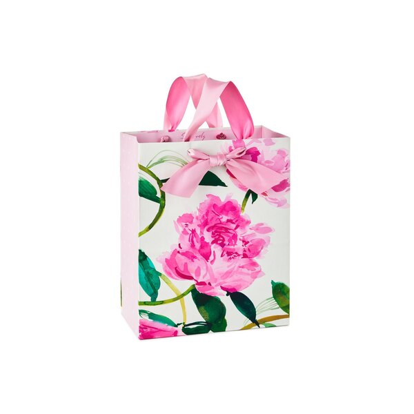 Hallmark Large Gift Bag (Pink Peonies on Cream)