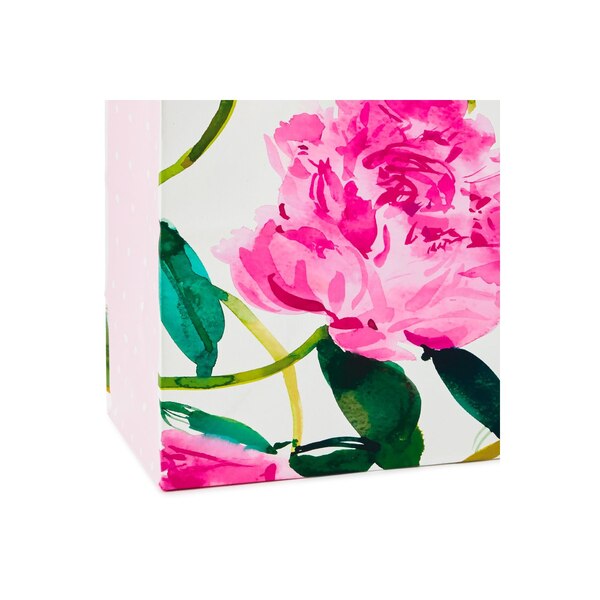 Hallmark Large Gift Bag (Pink Peonies on Cream)