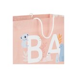 Hallmark Large Gift Bag (Baby Lettering With Animals on Pink), thumbnail image