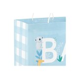 Hallmark Large Gift Bag (Baby Lettering With Animals on Blue), thumbnail image 5 of 5