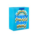 Hallmark Medium Gift Bag (Happy Bday on Blue), thumbnail image 1 of 5