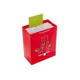 Hallmark Large Birthday Gift Bag (Colorful Lettering With Candles on Red), thumbnail image