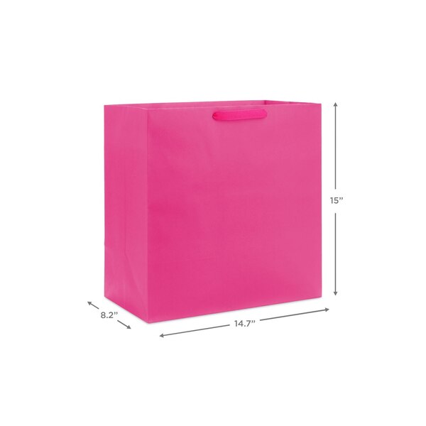Hallmark Extra-Deep Gift Bag (Hot Pink)
