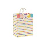 Hallmark Large Gift Bag (Color Block Stripes on Yellow), thumbnail image