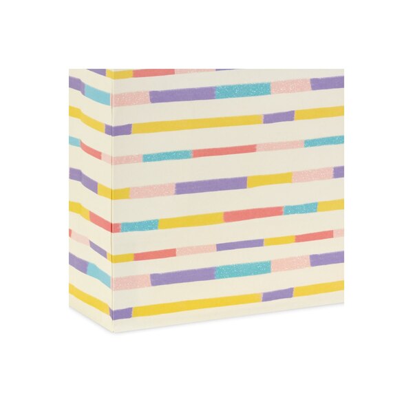 Hallmark Large Gift Bag (Color Block Stripes on Yellow)