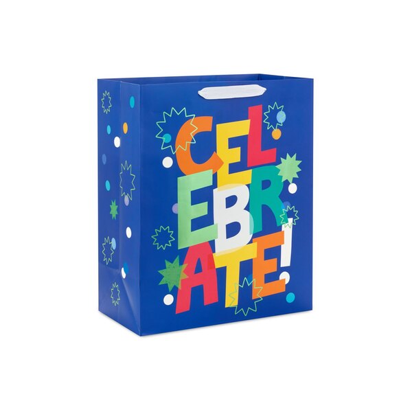 Hallmark Large Gift Bag (Celebrate on Blue)
